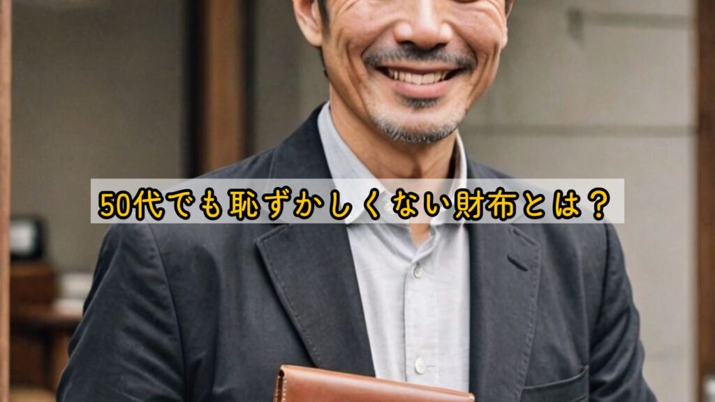 50代でも恥ずかしくない財布とは？