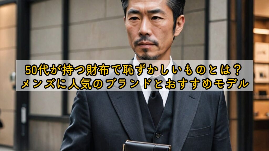 50代でも恥ずかしくない財布とは？