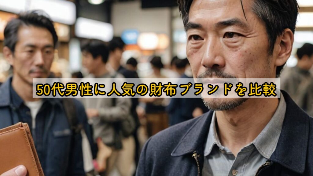 50代男性に人気の財布ブランドを比較