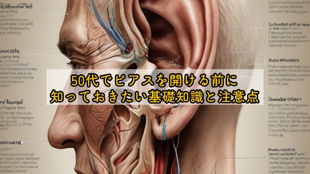 50代でピアスを開ける前に知っておきたい基礎知識と注意点