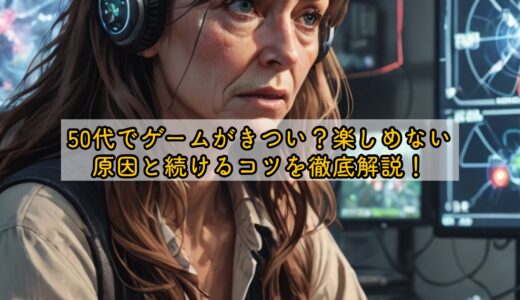 50代でゲームがきつい？楽しめない原因と続けるコツを徹底解説！
