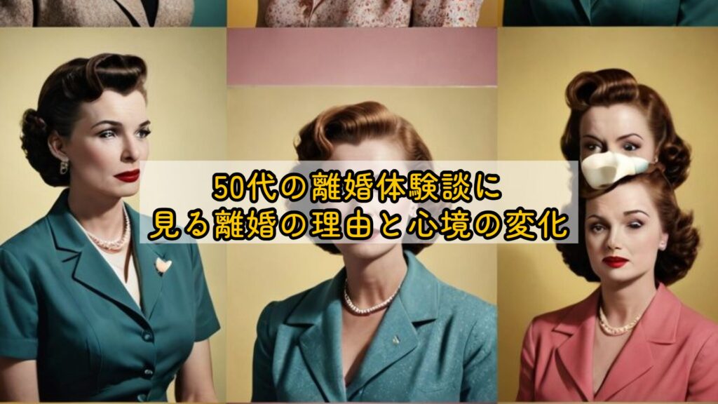 50代の離婚体験談に見る離婚の理由と心境の変化