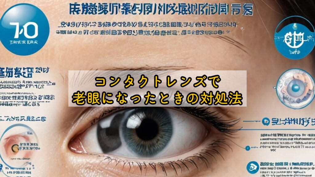 コンタクトレンズで老眼になったときの対処法