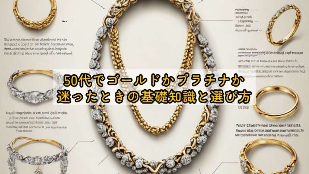 50代でゴールドかプラチナか迷ったときの基礎知識と選び方