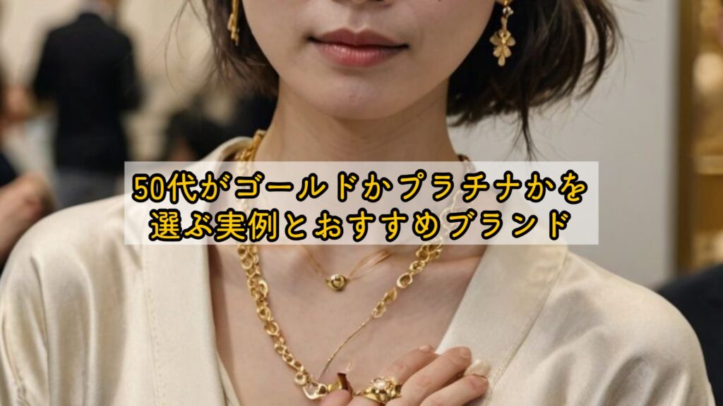 50代がゴールドかプラチナかを選ぶ実例とおすすめブランド