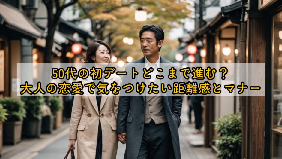 50代の初デートどこまで進む？大人の恋愛で気をつけたい距離感とマナー