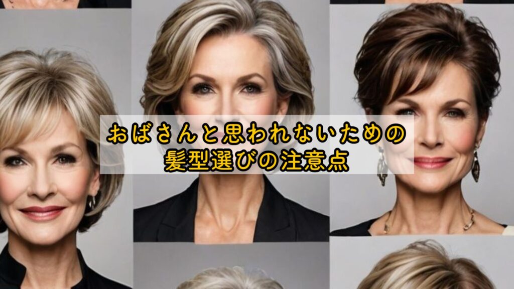 おばさんと思われないための髪型選びの注意点