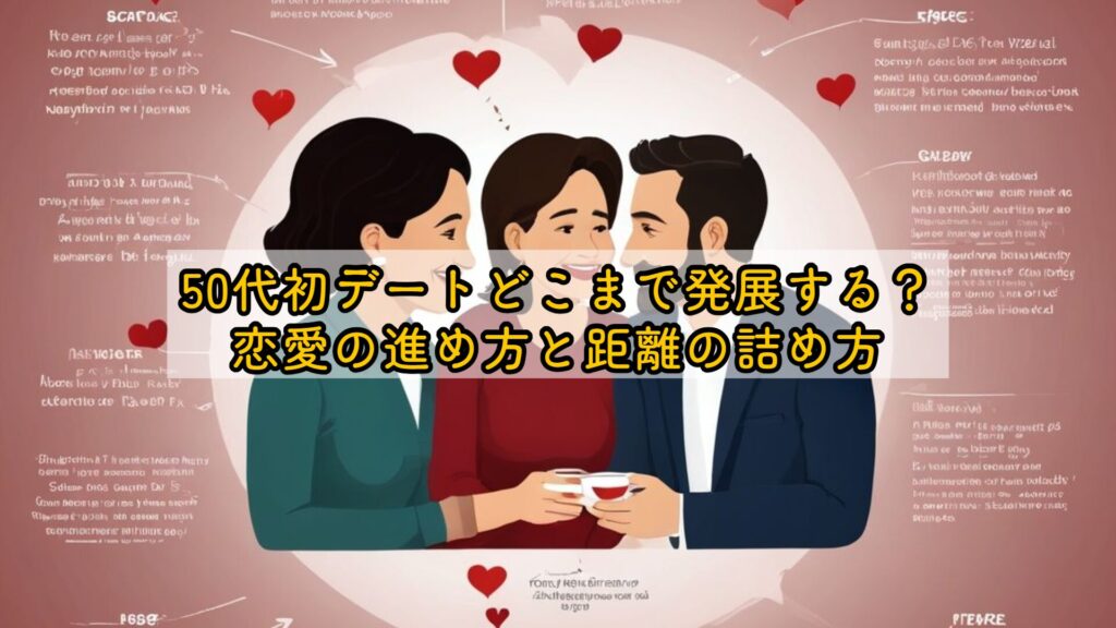 50代初デートどこまで発展する？恋愛の進め方と距離の詰め方