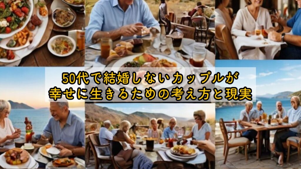 50代で結婚しないカップルが幸せに生きるための考え方と現実