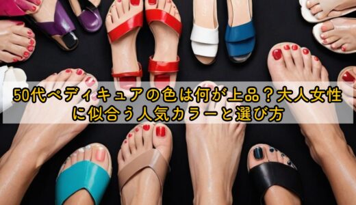 50代ペディキュアの色は何が上品？大人女性に似合う人気カラーと選び方