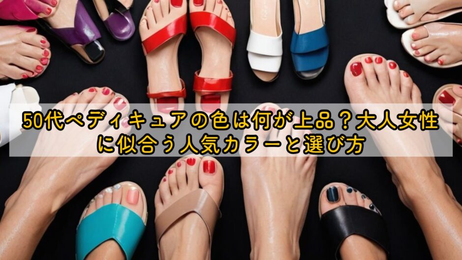 50代ペディキュアの色は何が上品？大人女性に似合う人気カラーと選び方