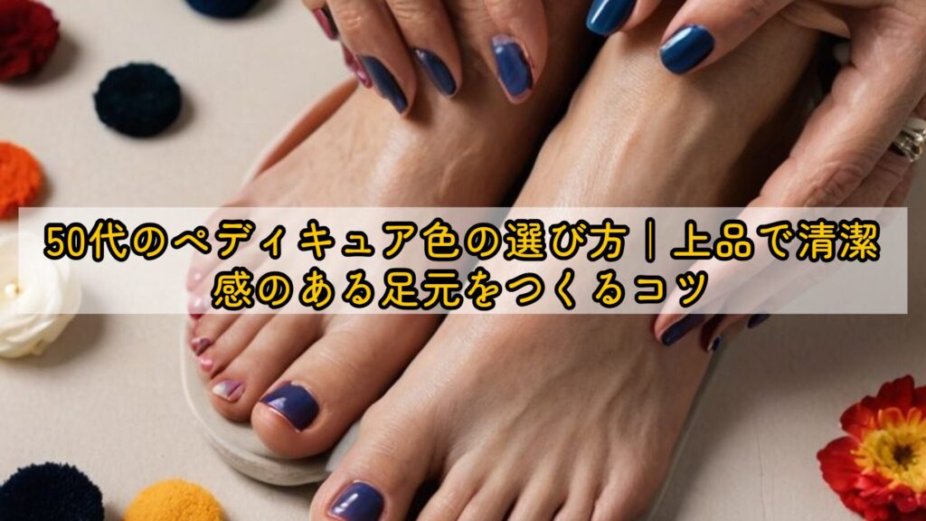 50代のペディキュア色の選び方|上品で清潔感のある足元をつくるコツ