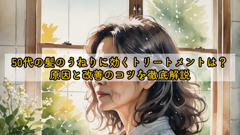50代の髪のうねりに効くトリートメントは？原因と改善のコツを徹底解説