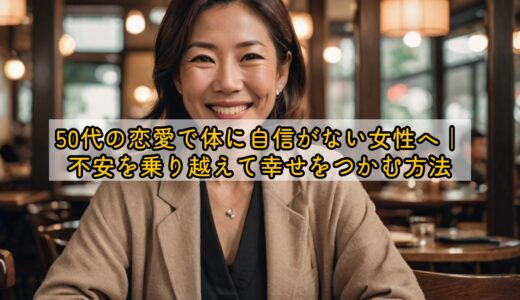 50代の恋愛で体に自信がない女性へ｜不安を乗り越えて幸せをつかむ方法