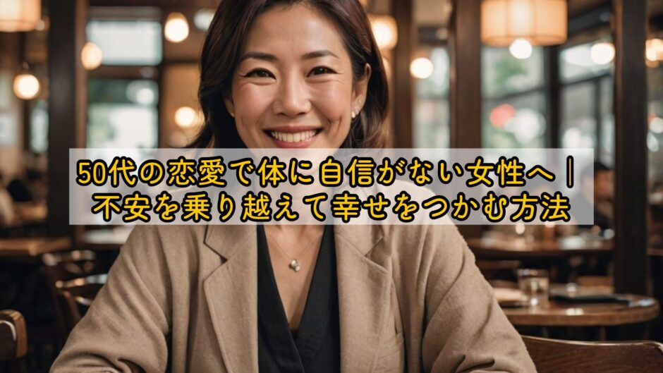 50代の恋愛で体に自信がない女性へ｜不安を乗り越えて幸せをつかむ方法