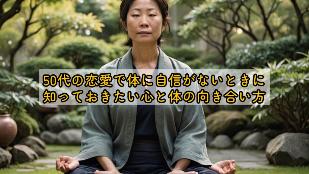 50代の恋愛で体に自信がないときに知っておきたい心と体の向き合い方