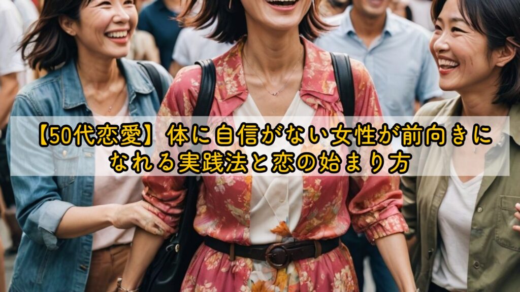 【50代恋愛】体に自信がない女性が前向きになれる実践法と恋の始まり方