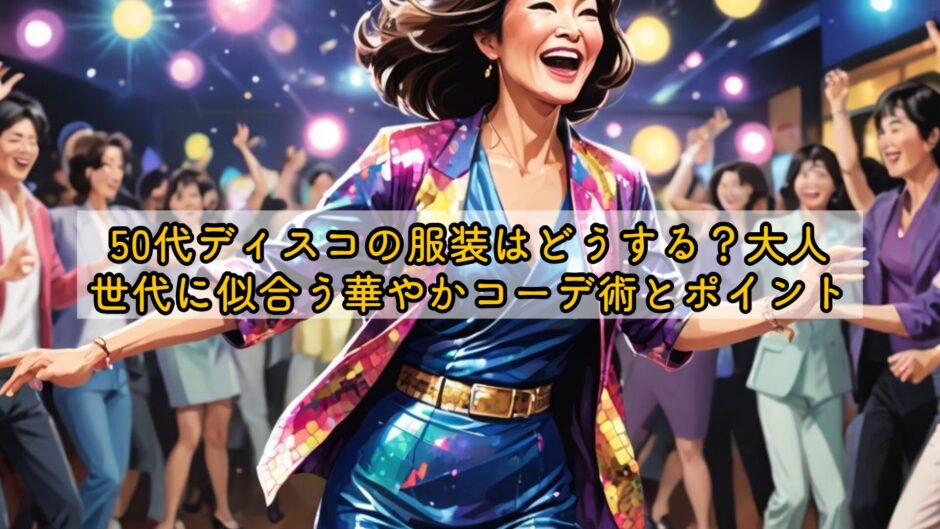 50代ディスコの服装はどうする？大人世代に似合う華やかコーデ術とポイント