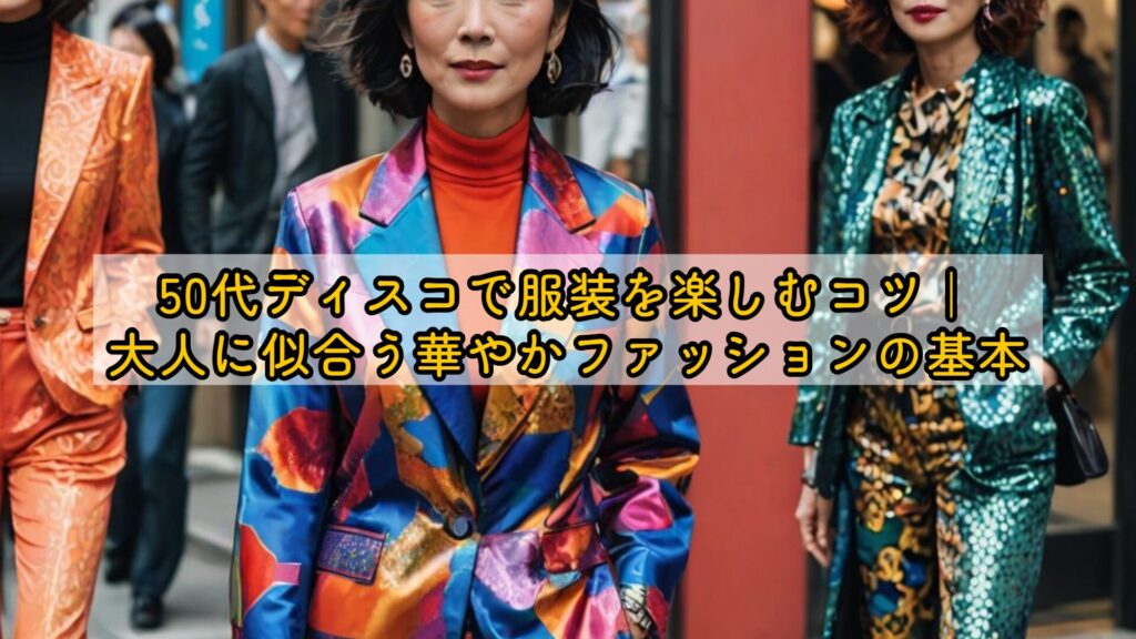 50代ディスコで服装を楽しむコツ|大人に似合う華やかファッションの基本