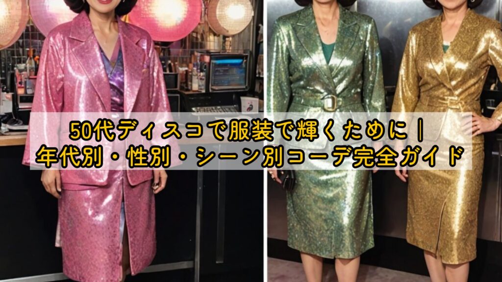 50代ディスコで服装で輝くために|年代別・性別・シーン別コーデ完全ガイド