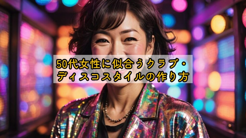 50代女性に似合うクラブ・ディスコスタイルの作り方