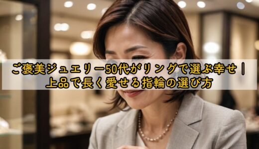 ご褒美ジュエリー50代がリングで選ぶ幸せ｜上品で長く愛せる指輪の選び方