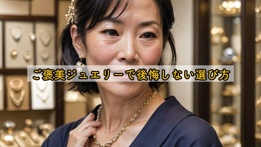 ご褒美ジュエリーで後悔しない選び方