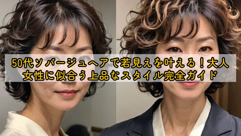 50代ソバージュヘアで若見えを叶える！大人女性に似合う上品なスタイル完全ガイド