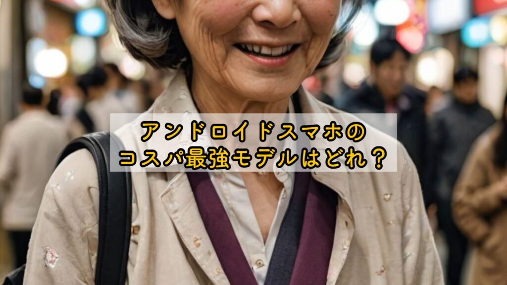 アンドロイドスマホのコスパ最強モデルはどれ？