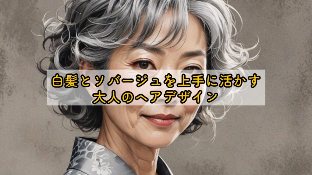 白髪とソバージュを上手に活かす大人のヘアデザイン