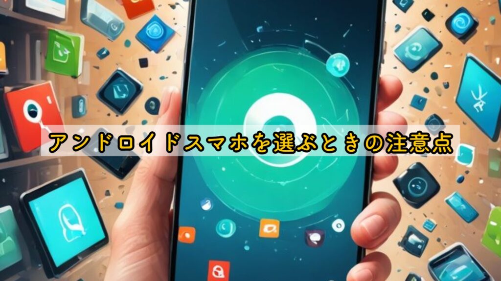 アンドロイドスマホを選ぶときの注意点