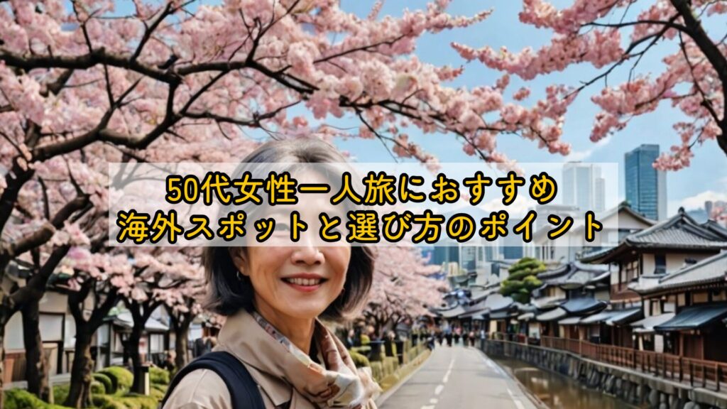 50代女性一人旅におすすめ海外スポットと選び方のポイント