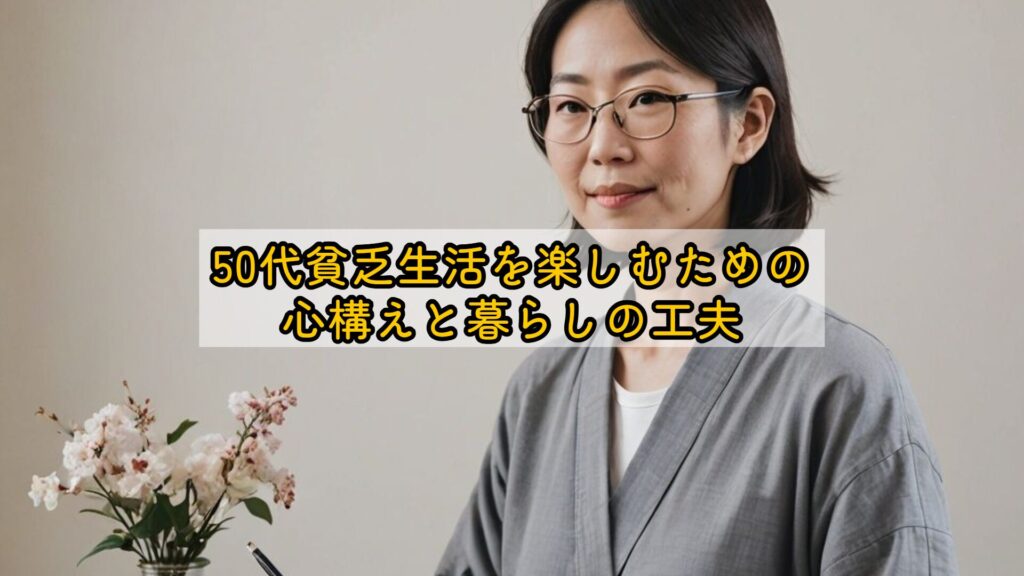 50代貧乏生活を楽しむための心構えと暮らしの工夫