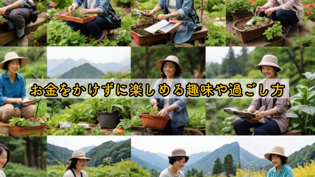 お金をかけずに楽しめる趣味や過ごし方