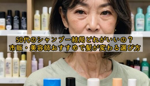 50代のシャンプー結局どれがいいの？市販・美容師おすすめで髪が変わる選び方