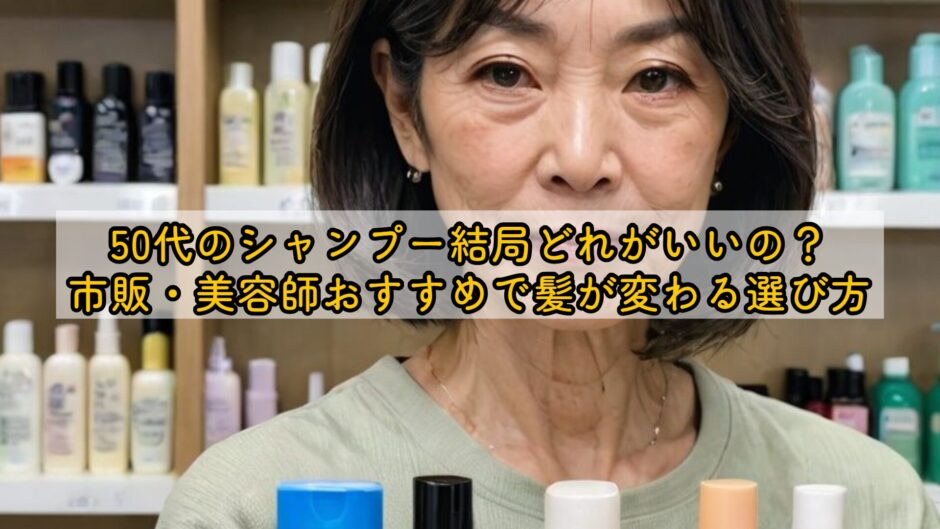 50代のシャンプー結局どれがいいの？市販・美容師おすすめで髪が変わる選び方