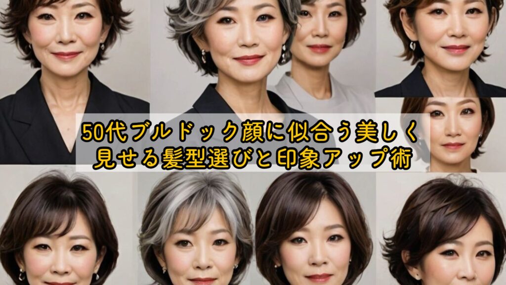 50代ブルドック顔に似合う美しく見せる髪型選びと印象アップ術