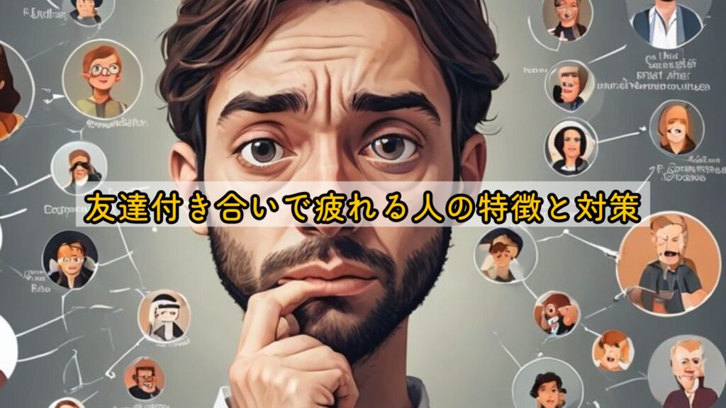 友達付き合いで疲れる人の特徴と対策