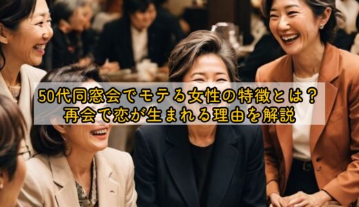50代同窓会でモテる女性の特徴とは？再会で恋が生まれる理由を解説