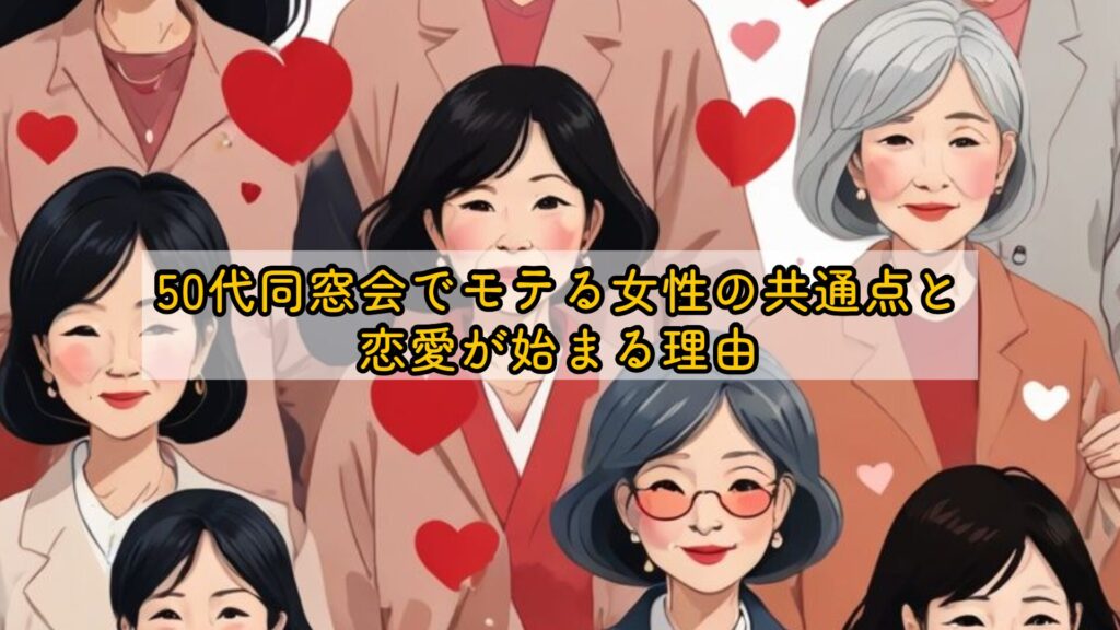 50代同窓会でモテる女性の共通点と恋愛が始まる理由