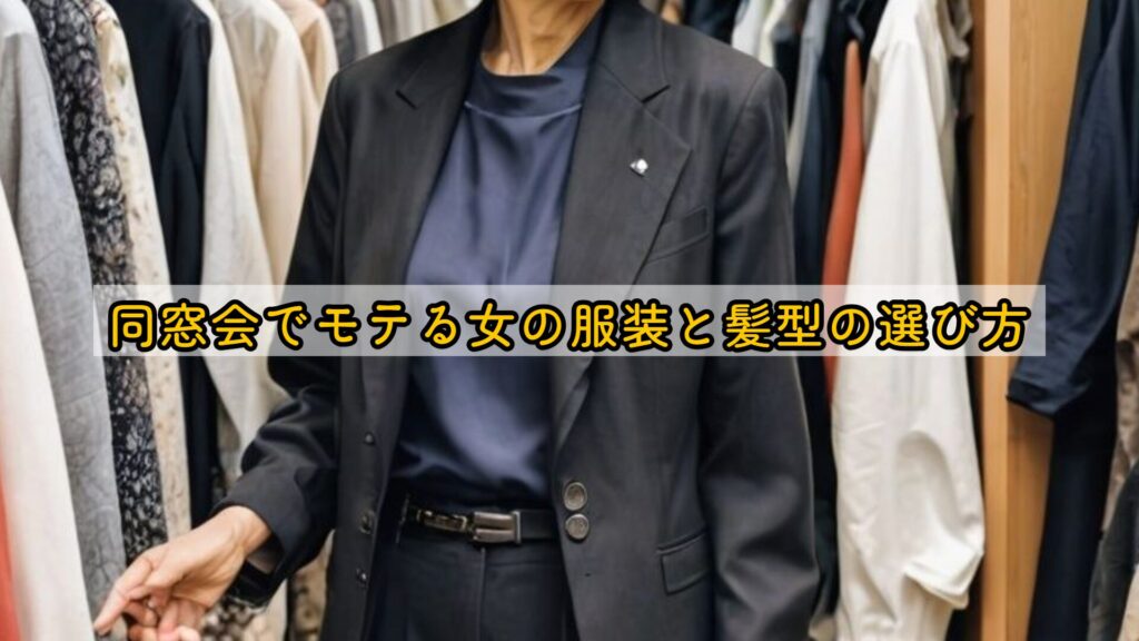 同窓会でモテる女の服装と髪型の選び方