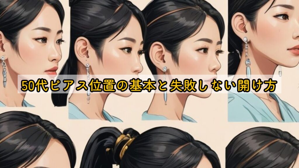 50代ピアス位置の基本と失敗しない開け方