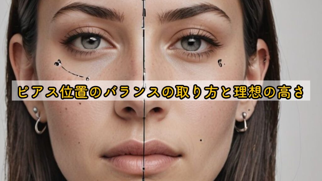 ピアス位置のバランスの取り方と理想の高さ