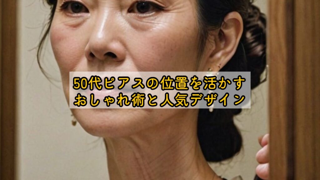 50代ピアスの位置を活かすおしゃれ術と人気デザイン
