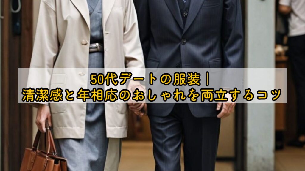 50代デートの服装｜清潔感と年相応のおしゃれを両立するコツ