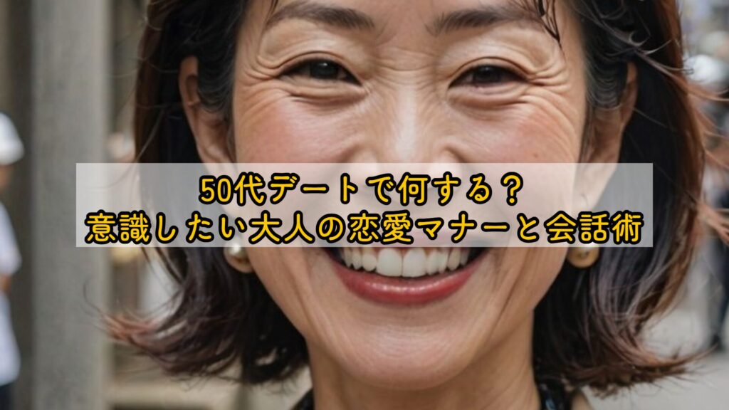 50代デートで何する？意識したい大人の恋愛マナーと会話術