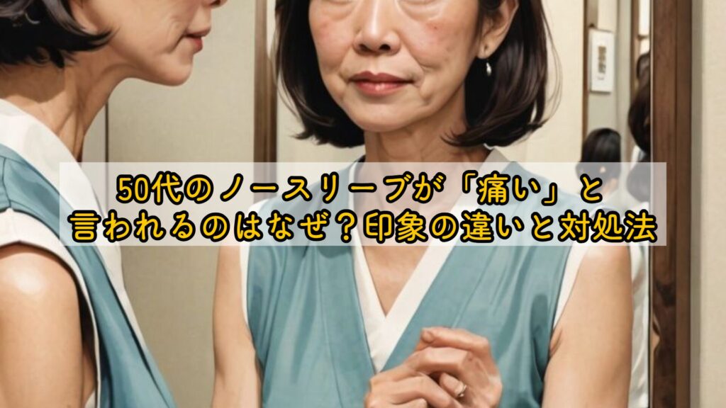 50代のノースリーブが「痛い」と言われるのはなぜ？印象の違いと対処法