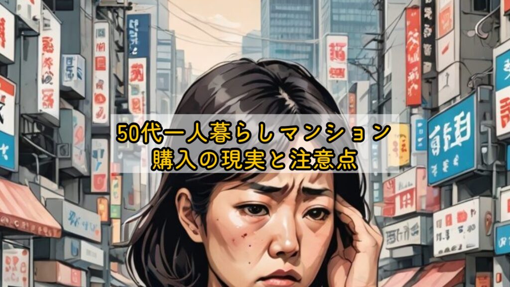 50代一人暮らしマンション購入の現実と注意点