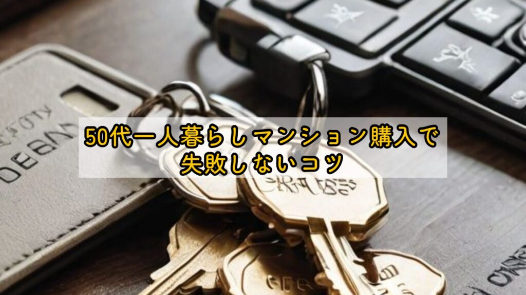 50代一人暮らしマンション購入で失敗しないコツ