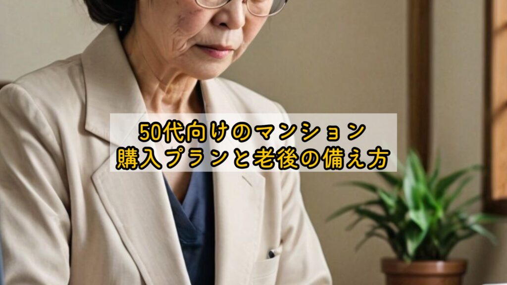 50代向けのマンション購入プランと老後の備え方